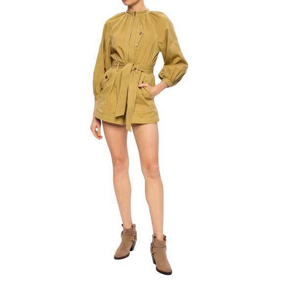 Ulla Johnson Piper Playsuit NWT | Fennel Seed | Size 10 - Picture 4 of 11
